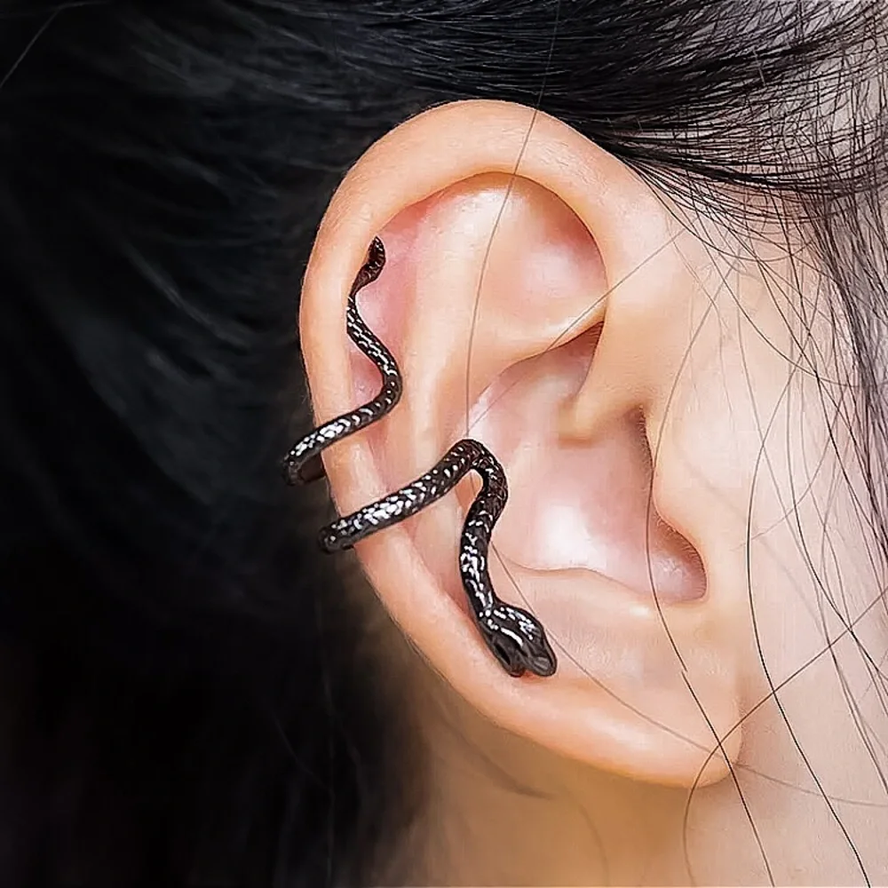⚜️𝟯𝟬%𝗢𝗙𝗙 𝗯𝘂𝗻𝗱𝗹𝗲𝘀 𝟯+⚜️ NEW Rose Gold Snake Cuff Earring - Picture 4 of 10